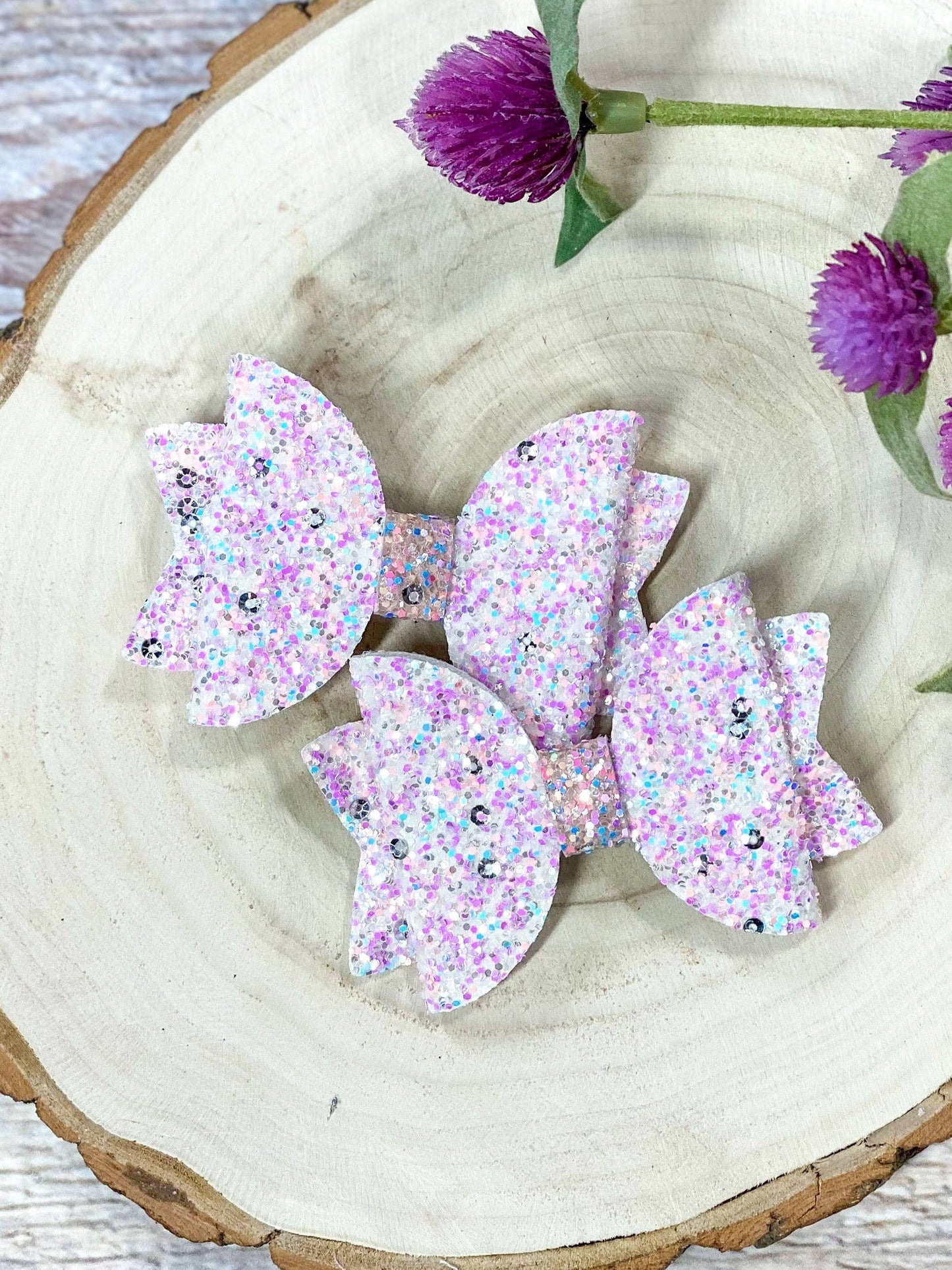 Glitter Bows - Set of 2