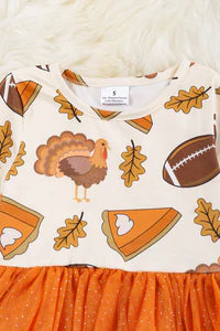 SWEET THANKSGIVING & FOOTBALL DRESS