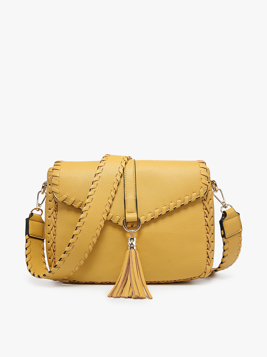 Cam Whipstitch/Tassel Crossbody