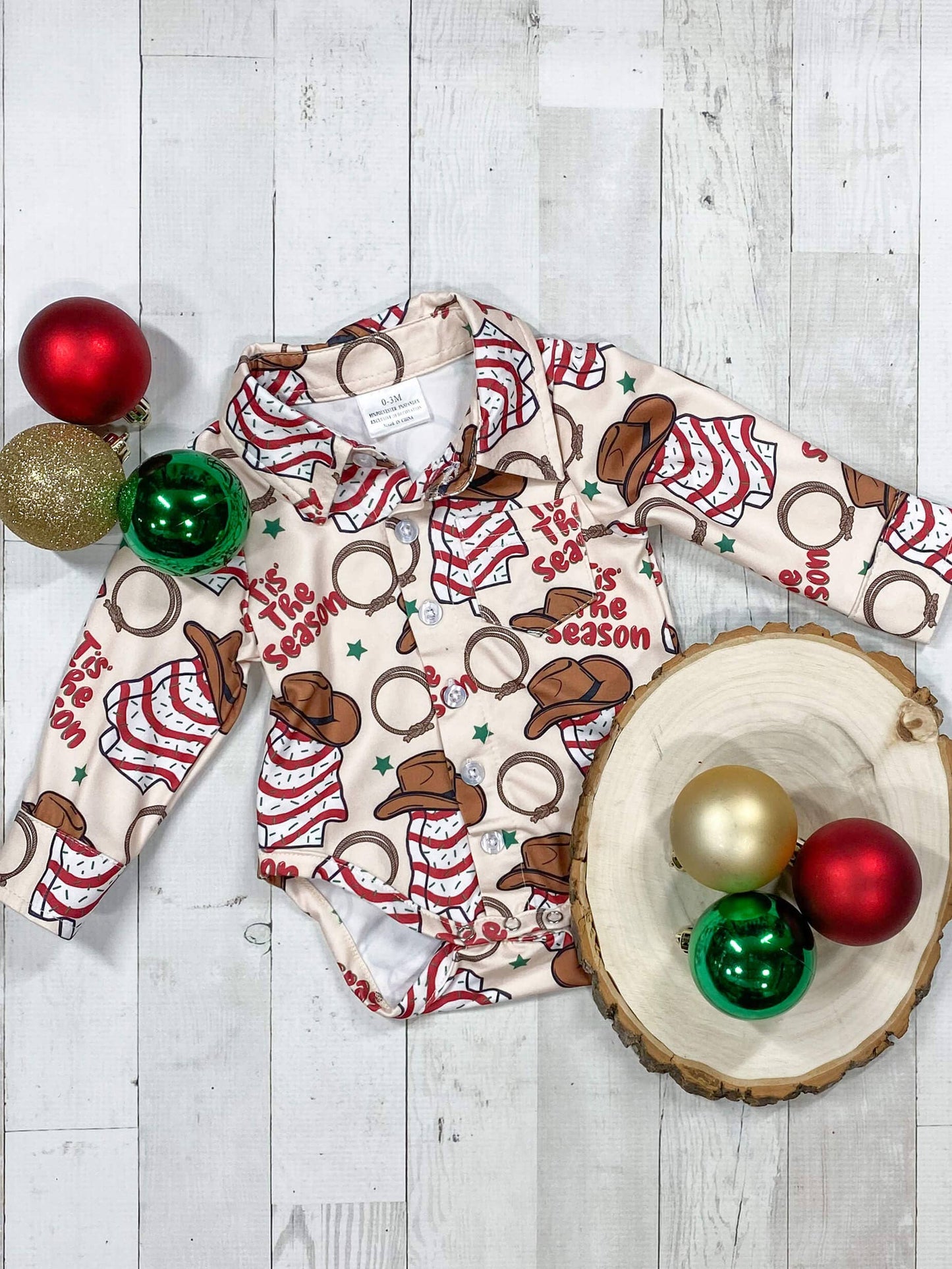 Christmas Snacks Y'all Boys Onesie