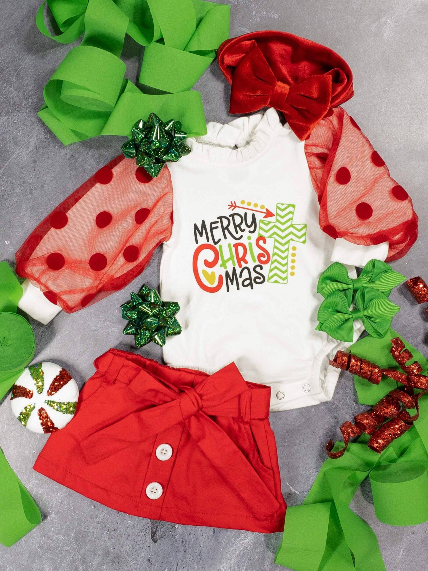 Merry CHRISTmas Infant Skirt Set